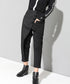 Asymmetric Button Wrap Pants